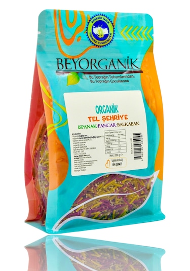 Beyorganik Organik Tel Şehriye %25 Sebzeli 200 G Pestisit İçermez