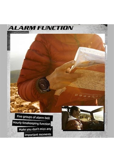 Yingfu North Edge Karbon Fiber Erkek Spor Saati - 50m Su Geçirmez, El Aydınlatmalı, Multifonksiyonel Renkli Çok Renkli