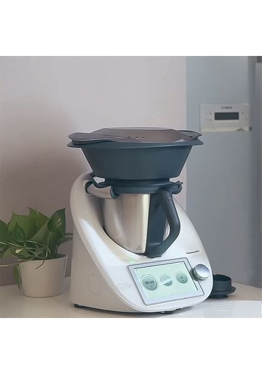 Xurunkeji Thermomix Varoma İçin 1 Adet Buharlı Tava, Delikli Delikli Buharlı Tepsi, Tm6, Tm5 Ve Tm31 İçin Gri Siyah