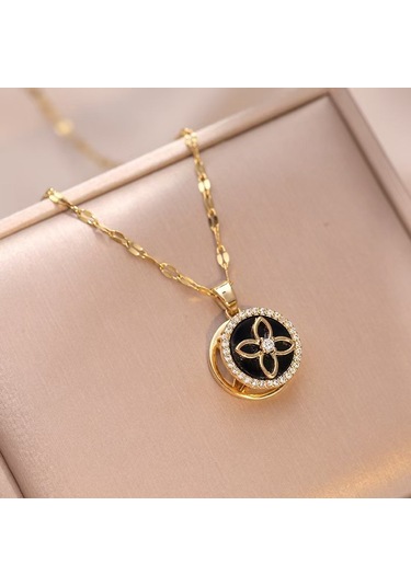 Bayan Kolye: Moda Estetiği Titanyum Çelik Kolye No.37 Çok REnkli