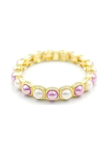Lastikli Taşlı Bileklik - Çok Renkli Çok Renkli