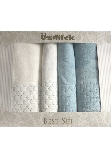 Özdilek Adria Best Set Banyo Takımı Krem/k.mint-mint Çok Renkli