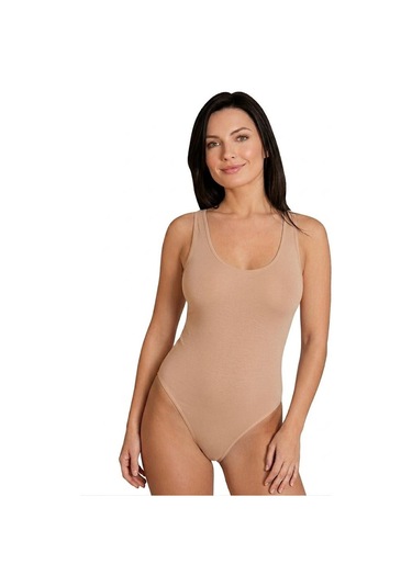 İmer Bayan Geniş Askılı Modal Çıtçıtlı Body 9252 Ten