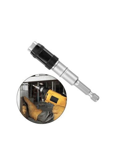 Fortunelane 1/4 Hex 6.35mm Demir Manyetik Tornavida Ucu Tutucu, 87mm, Hızlı Dönüş Vidalama Çubuğu