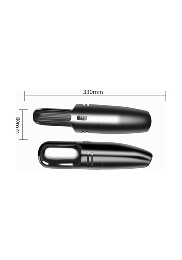 Araba El Taşınabilir Elektrikli Süpürge Küçük Araba Elektrikli Süpürge Kablosuz Siyah