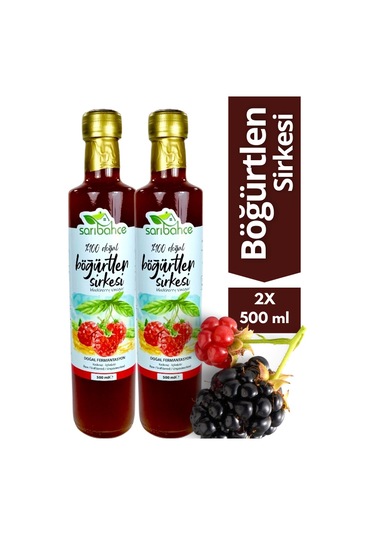 Böğürtlen Sirkesi 500 Ml - 2li Paket Doğal Fermantasyon