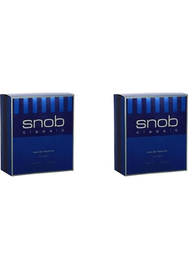 Snob Classic Erkek Parfüm EDT 2 x 100 ML