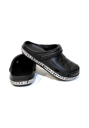 De-fa Byron Siyah Crks Erkek Çocuk Havuz Plaj Günlük Terlik 001