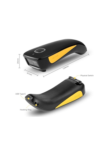Netum Qr Kablosuz Usb 1D 2D Barkod Tarayıcı