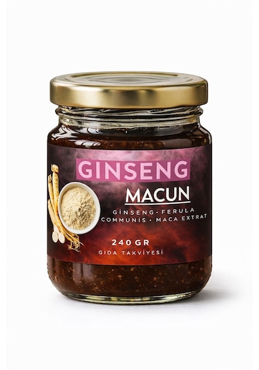 Ginseng, Maca Extract, Tongkat Ali, Çakşır Otu, Panax Içeren Kuvvet Bitkisel Karışımlı Macunu 240 Gr