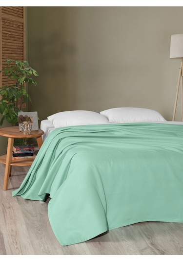 Menderes Home Cotton Collection Pike Çift Kişilik Pike Yeşil