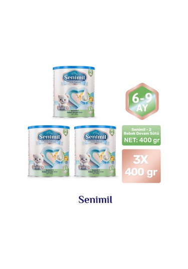 Senimil 2 Bebek Devam Sütü 400 G 3 Adet