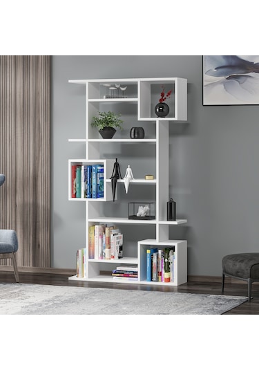 Dekorosso Dekorosso Lino Kitaplık Beyaz