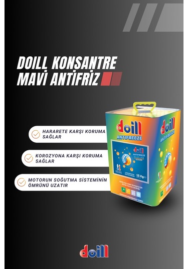 Konsantre - Saf 15 Kilogram Mavi Antifriz - G11