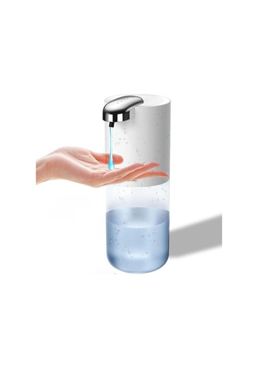 Anjiexun 400ml Temassız Sabunluk Elektrikli El Sabunu Dağıtıcı Jel Beyaz