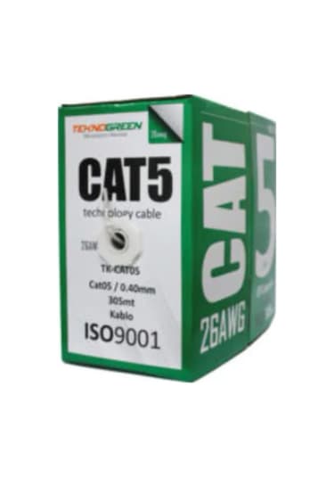Teknogreen Tk-Cat05 305M Cat5 0.40Mm Cca Kablo