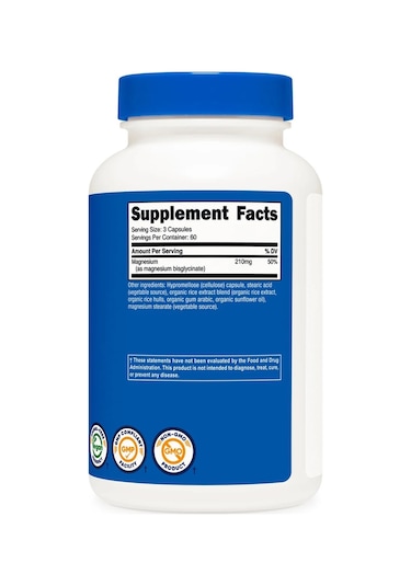 Magnesium Glycinate 210mg 180 Kapsül Magnesium Bisglycinate