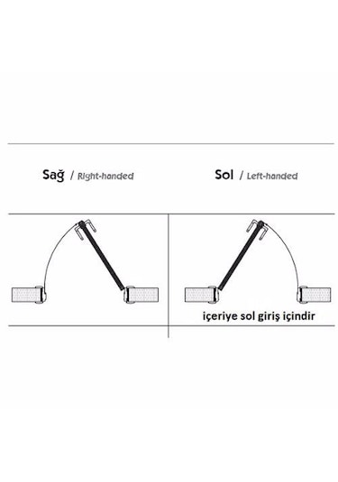 Ibiza Mat Siyah Aynalı Kapı Kolu