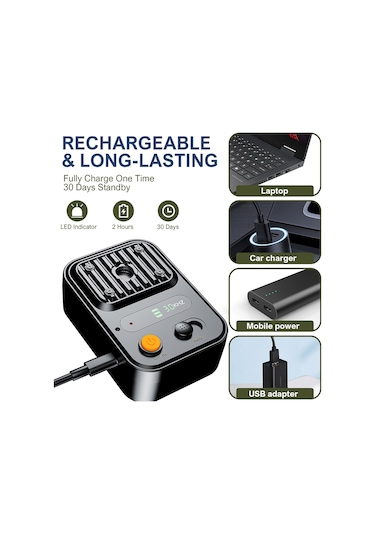 Uu3358b Ultrasonik Köpek Kovucu Köpek Havlamayı Caydırıcı Cihazlar Siyah