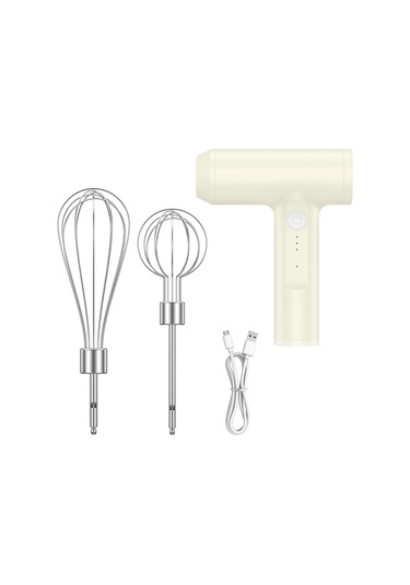 Jialan Elektrikli Akülü Çırpma 2000mah Usb Şarj Edilebilir El Beyaz