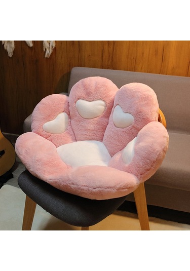 Kedi Paw Sandalye Minderi Güzel Kedi Paw Yastık Kedi Paw Şekli L-7 Ekru