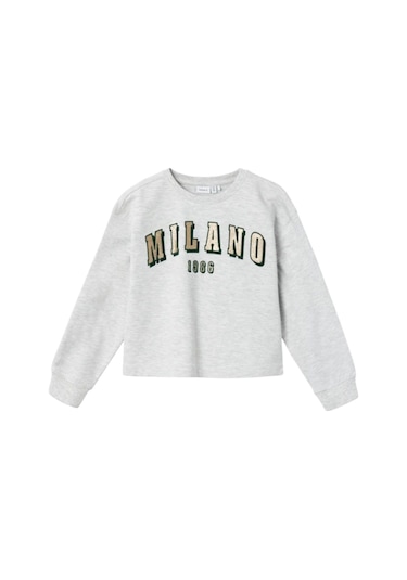 Name It Gri Çocuk Sweet T-shirt 13232445 Ag.melanj