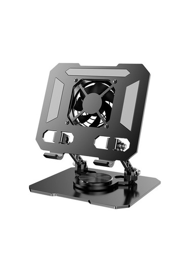 Joyhub Ayarlanabilir Döner Ve Katlanabilir Isı Emici Ve Fana Sahip Masaüstü Standı Kırmızı - Siyah Yok Havalandırma