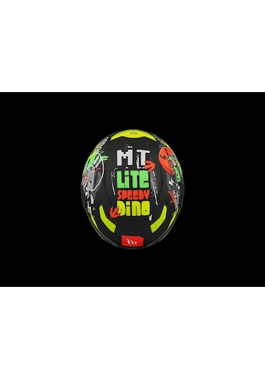 Mt Helmets Mt Çocuk Lıte Dino A1 Motosiklet Kaskı Siyah