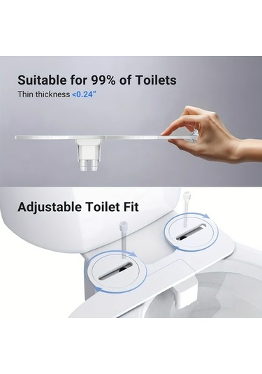 Willowhaven Ultra İnce Rv Klozet Parçası G1 2 Asya Avustralya İngiltere Uyumlu Akıllı Bidet