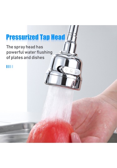 Wezone Mutfak Lavabosu Fıskiyesi Uyumlu Sabit Borulu 360 Döner 3 Modlu Düzenli/şişme/şişme+düzenli Anti-patlama Basınçlı Su Tasarruflu Fıskiye Uzatma Başı Diğer