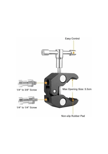 Oem Marka Clp01 Süper Kelepçe Siyah