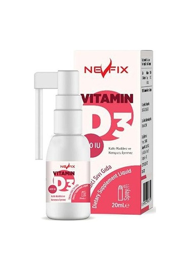 Nevfix Selenyum 200 Mcg 120 Tablet & Nevfix Vitamin D3 Sıvı Sprey