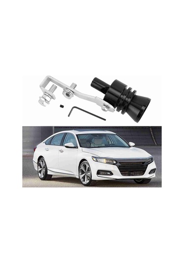 Xiyyadms Motor Borusu Turbo Ses Simülatörü - Alüminyum, Siyah, L Boyutu - Kolay Kurulum, Honda Ve Acura Uyumlu