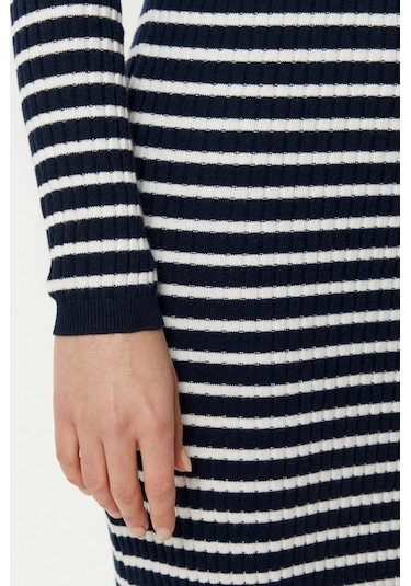 Tommy Hilfiger Tommy Jeans Kadın Mavi Triko Elbise Mavi