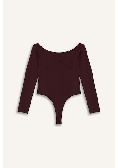 Defacto Uzun Kollu Body G5701ax25wnbr43 Bordo-br43