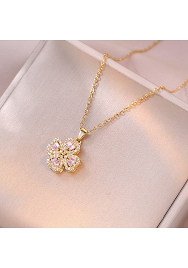 Bayan Kolye: Moda Estetiği Titanyum Çelik Kolye No.110 Çok REnkli