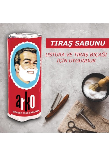 Arko Men Tıraş Sabunu 3 x 75 G
