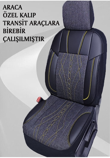Araca Özel Ford Transit 2014-2026 Model Uyumlu 2+1 Koltuk Kılıfı