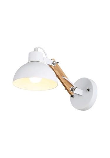 Agoodshop Led Duvar Lambası Otel Başucu Dekorasyon Yatak Odası Başucu Lambası Retro Ferforje Duvar Lambası Ahşap