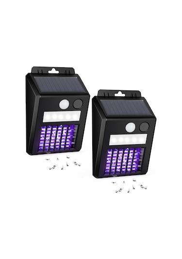 Singree Güneş Enerjili Sinek Öldürücü Ve Aydınlatma Lambası - Su Geçirmez, Otomatik Sensörlü, Şarj Edilebilir