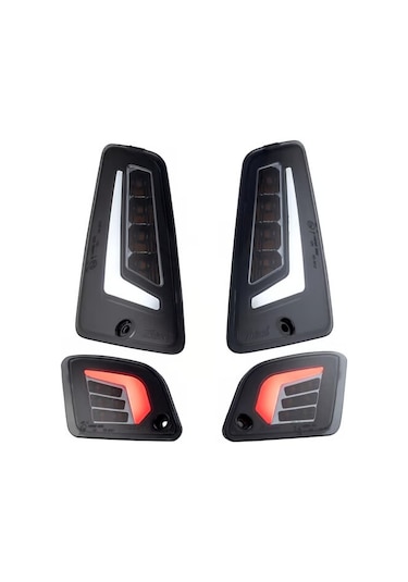 Vespa Gts-gtv Sinyal Takımı Füme Cam 2014-2022 / Zelıonı