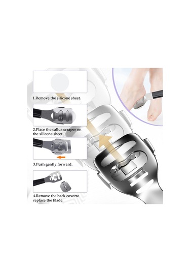 10 Adet / Takım Profesyonel Ayak Bakımı Pedikür Nasır Ölü Cilt Sökücü Ayak Dosya Mısır Temizleme Aracı
