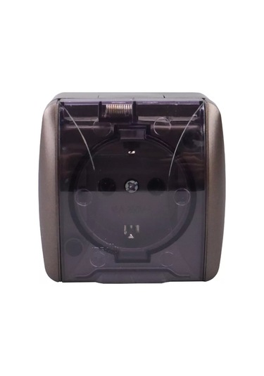 Tdmelectric Tekli Dış Mekan Prizi, Topraklamalı Ve Kapaklı 218668631 Seliger