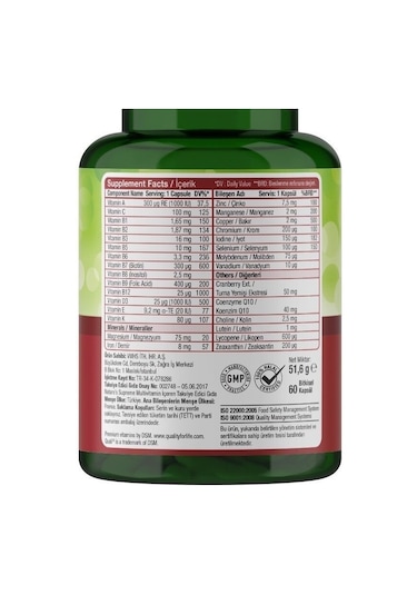 Natures Supreme Multivitamin For Women 60 Kapsül Aromasiz