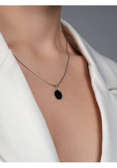 Lucente Mine İşlemeli Gümüş Kolye 229520212