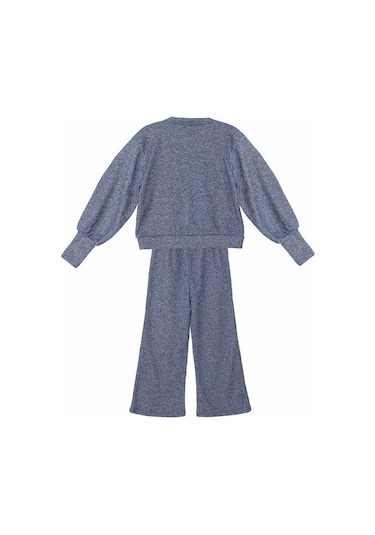 Denokids Mshb&g Parlak Kedi Kız Çocuk Triko Eşofman Takım Çok Renkli