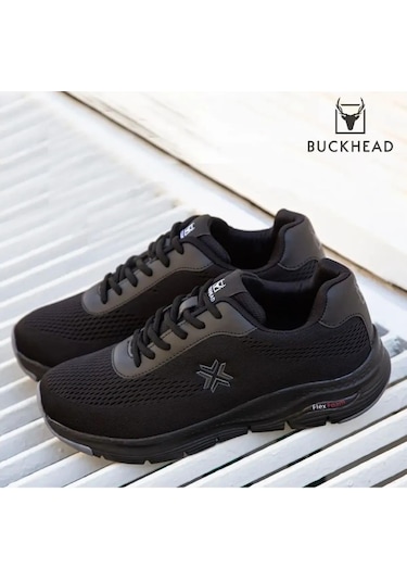 Buckhead 4321 Timar Siyah Unisex Comfort Sneaker Spor Ayakkabı Siyah