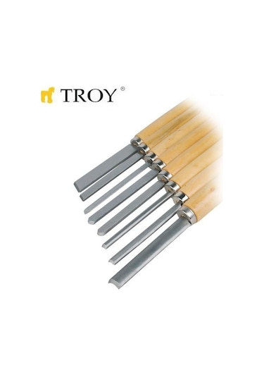 Troy 25008 Ahşap Torna Bıçak Seti 8   Parça