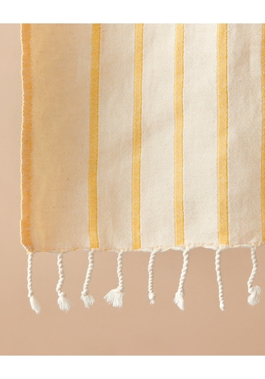 Trine Pamuklu Peştamal 90x150 Cm Sarı Sarı