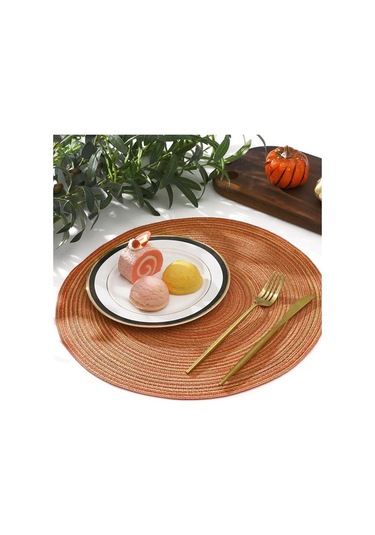 Ulzyvf Yuvarlak Yıkanabilir Servisi Servisi Örgülü İnç Diğer Amerikan Amerikan Adet 15 Ex Diğer